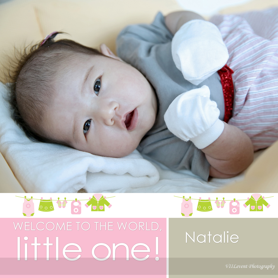 Natalie, Happy 1st Month Old